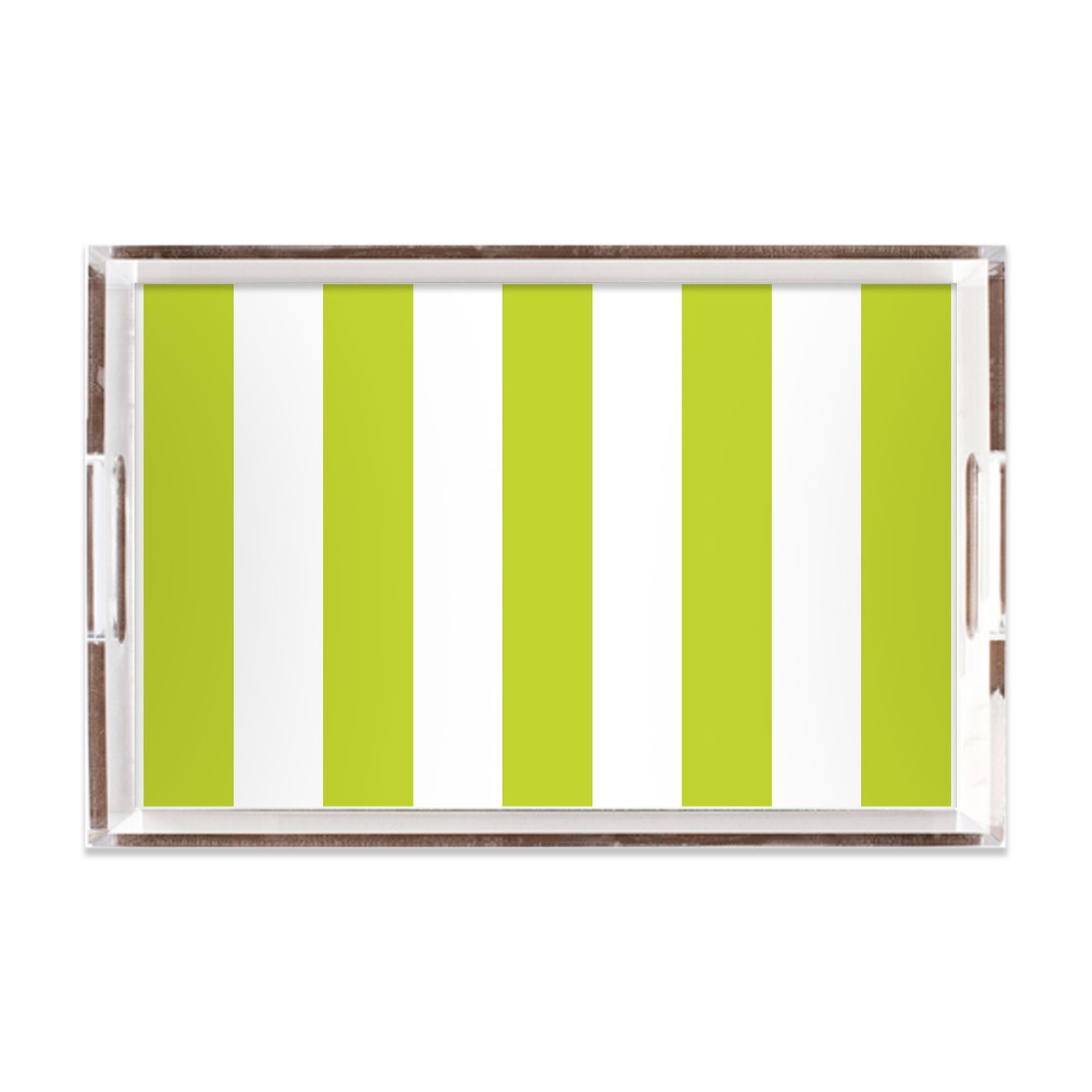 Bold Stripe Lucite Tray Lucite Trays Chartreuse / 11x17 Katie Kime