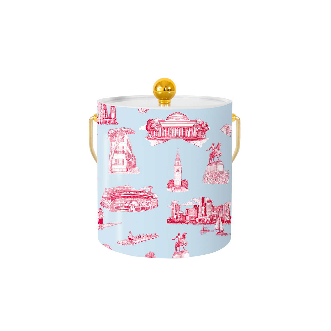 Boston Toile Ice Bucket Ice Bucket Katie Kime