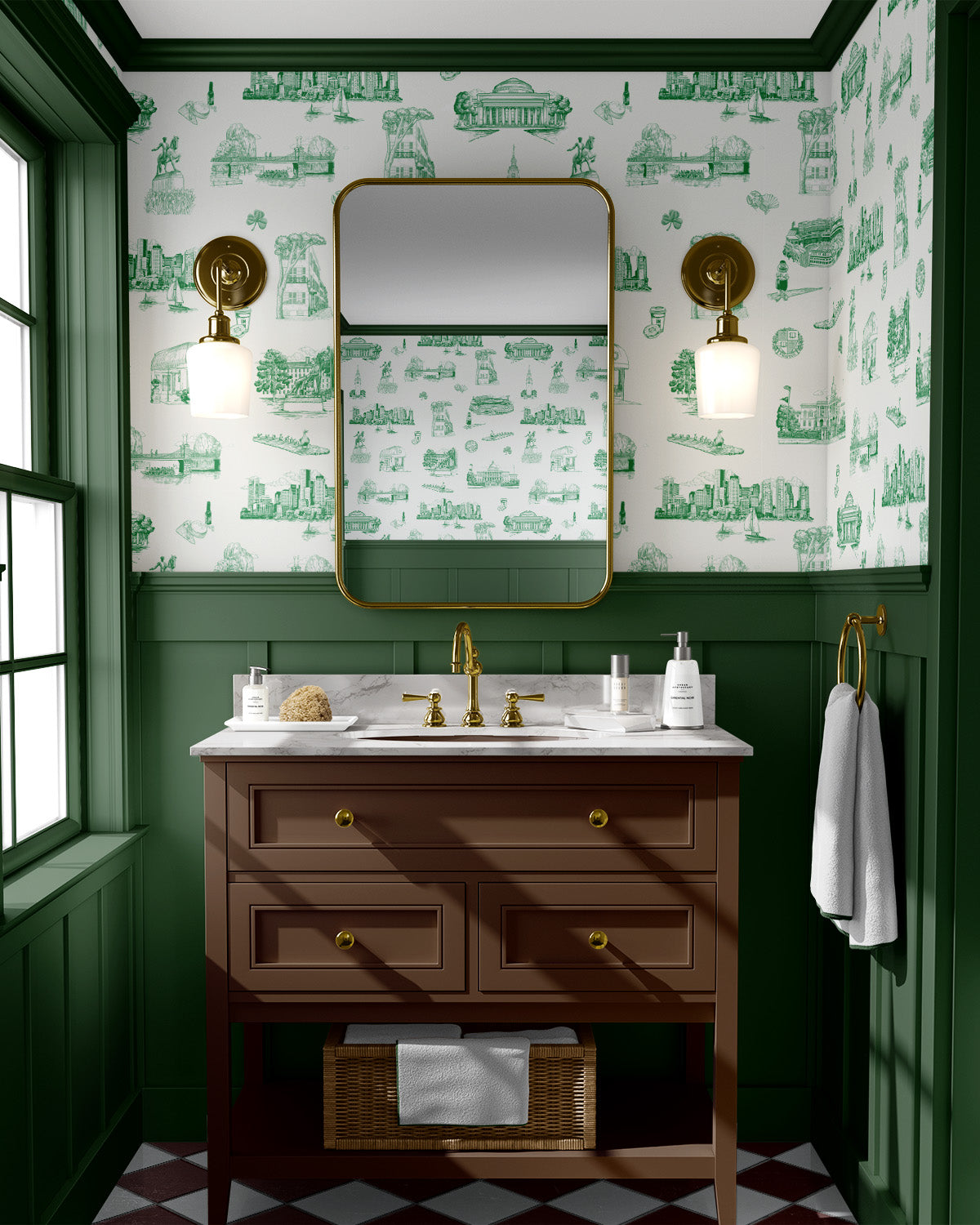 Boston Toile Traditional Wallpaper Wallpaper Katie Kime