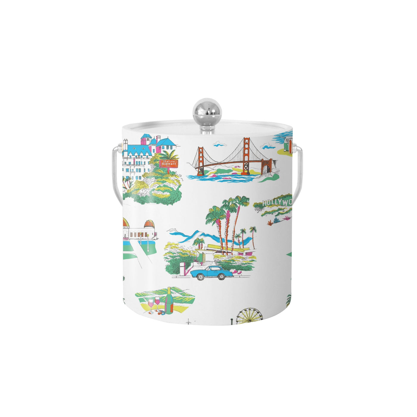 California Toile Ice Bucket Ice Bucket Katie Kime