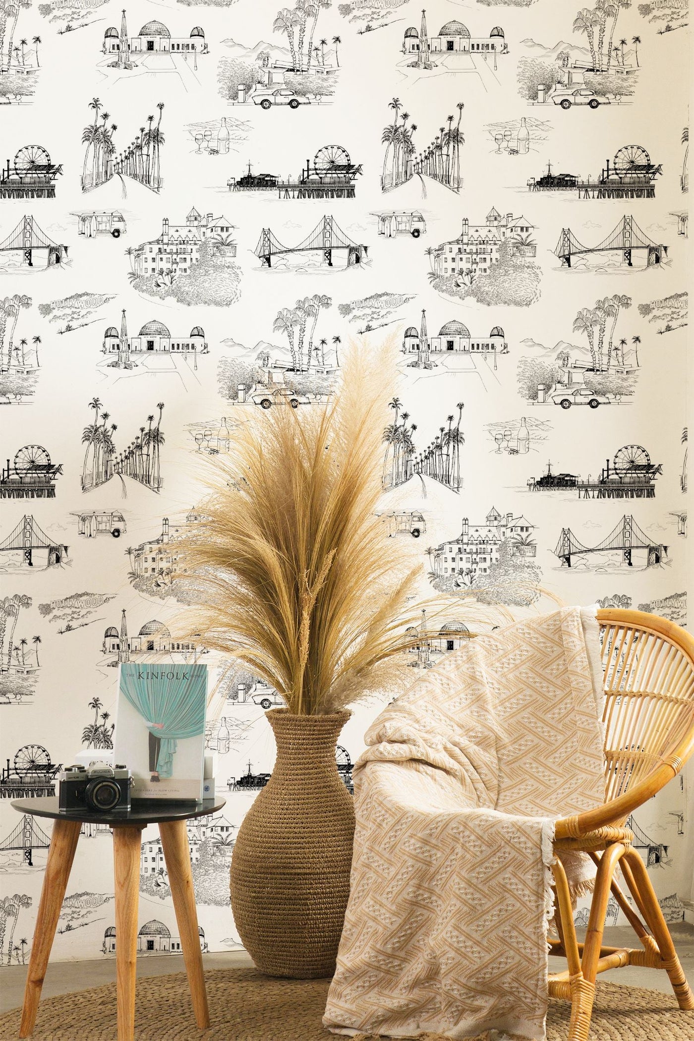 California Toile Peel & Stick Wallpaper Peel & Stick Wallpaper Katie Kime