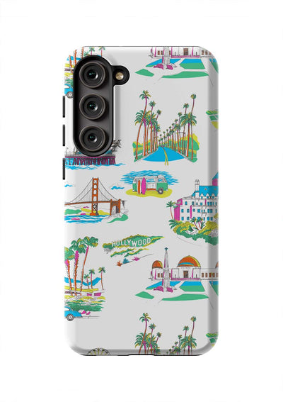 California Toile Samsung Phone Case Phone Case Multi / Galaxy S23 Plus / Tough Katie Kime