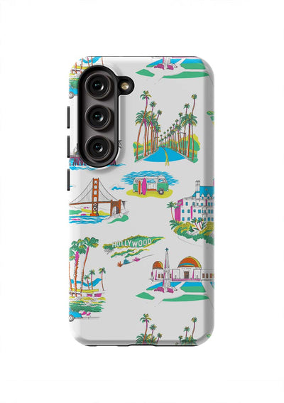 California Toile Samsung Phone Case Phone Case Multi / Galaxy S23 / Tough Katie Kime