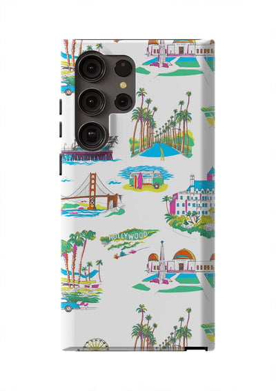 California Toile Samsung Phone Case Phone Case Multi / Galaxy S23 Ultra / Tough Katie Kime