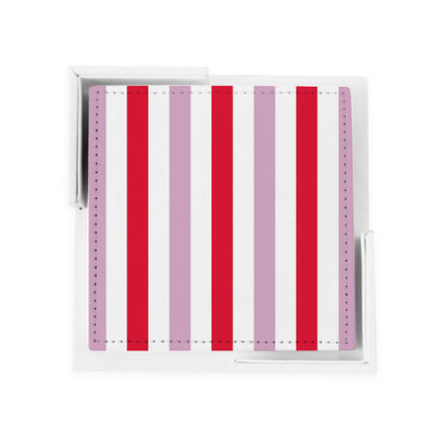 Candy Stripe Coaster Set Coaster Set Peppermint Katie Kime