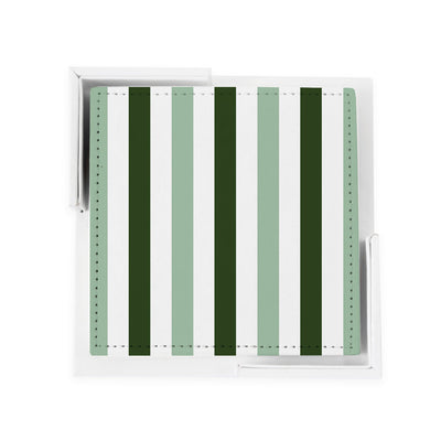 Candy Stripe Coaster Set Coaster Set Spearmint Katie Kime