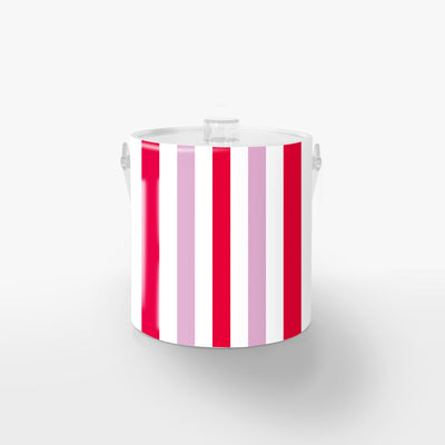 Candy Stripe Ice Bucket Ice Bucket Peppermint / Lucite Katie Kime