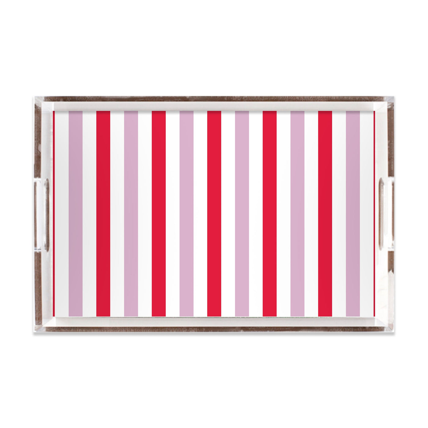 Candy Stripe Lucite Tray Lucite Trays Peppermint / 11x17 Katie Kime