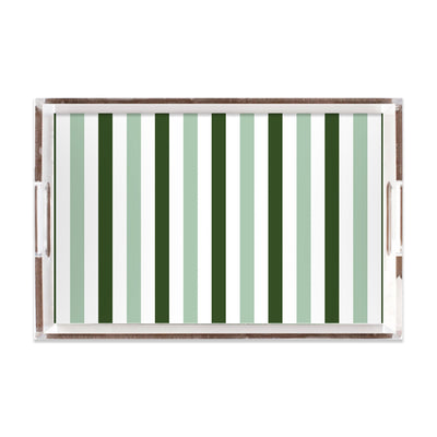 Candy Stripe Lucite Tray Lucite Trays Spearmint / 11x17 Katie Kime