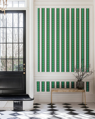 Chain Stripe Peel & Stick Wallpaper Peel & Stick Wallpaper Katie Kime