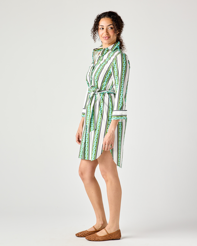 Chain Stripe Sophia Shirtdress Dress Katie Kime