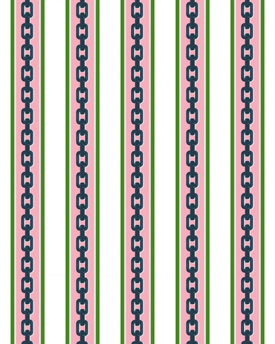 Chain Stripe Traditional Wallpaper Wallpaper Katie Kime