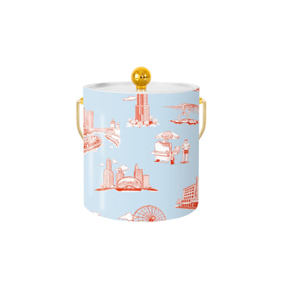 Chicago Toile Ice Bucket Ice Bucket Katie Kime