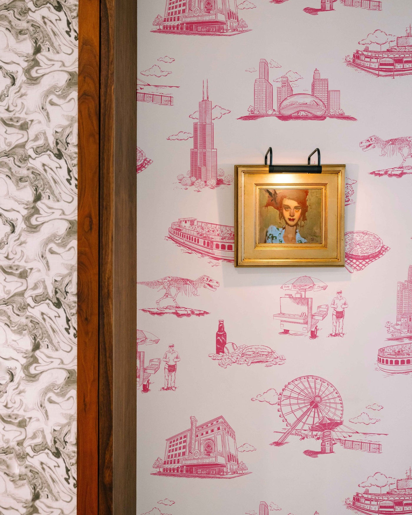 Chicago Toile Peel & Stick Wallpaper Peel & Stick Wallpaper Katie Kime