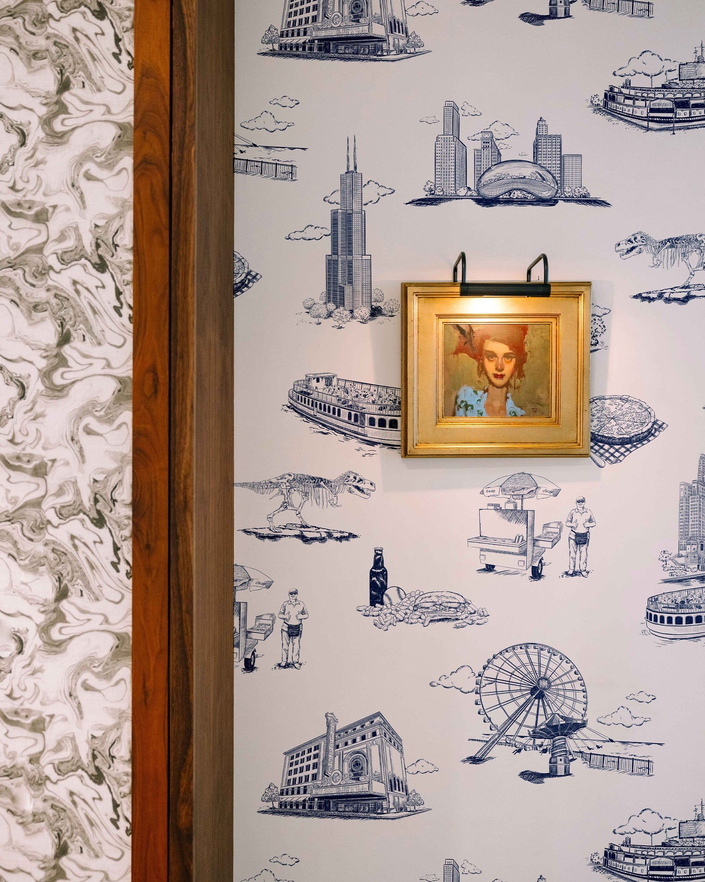 Chicago Toile Peel & Stick Wallpaper Peel & Stick Wallpaper Katie Kime