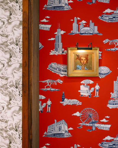 Chicago Toile Peel & Stick Wallpaper Peel & Stick Wallpaper Katie Kime