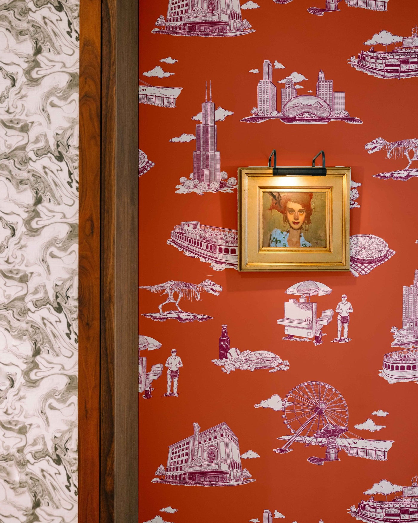 Chicago Toile Peel & Stick Wallpaper Peel & Stick Wallpaper Katie Kime