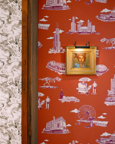 Chicago Toile Peel & Stick Wallpaper Peel & Stick Wallpaper Katie Kime