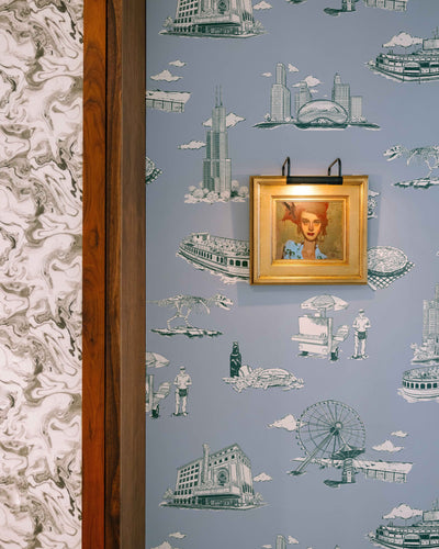 Chicago Toile Peel & Stick Wallpaper Peel & Stick Wallpaper Katie Kime