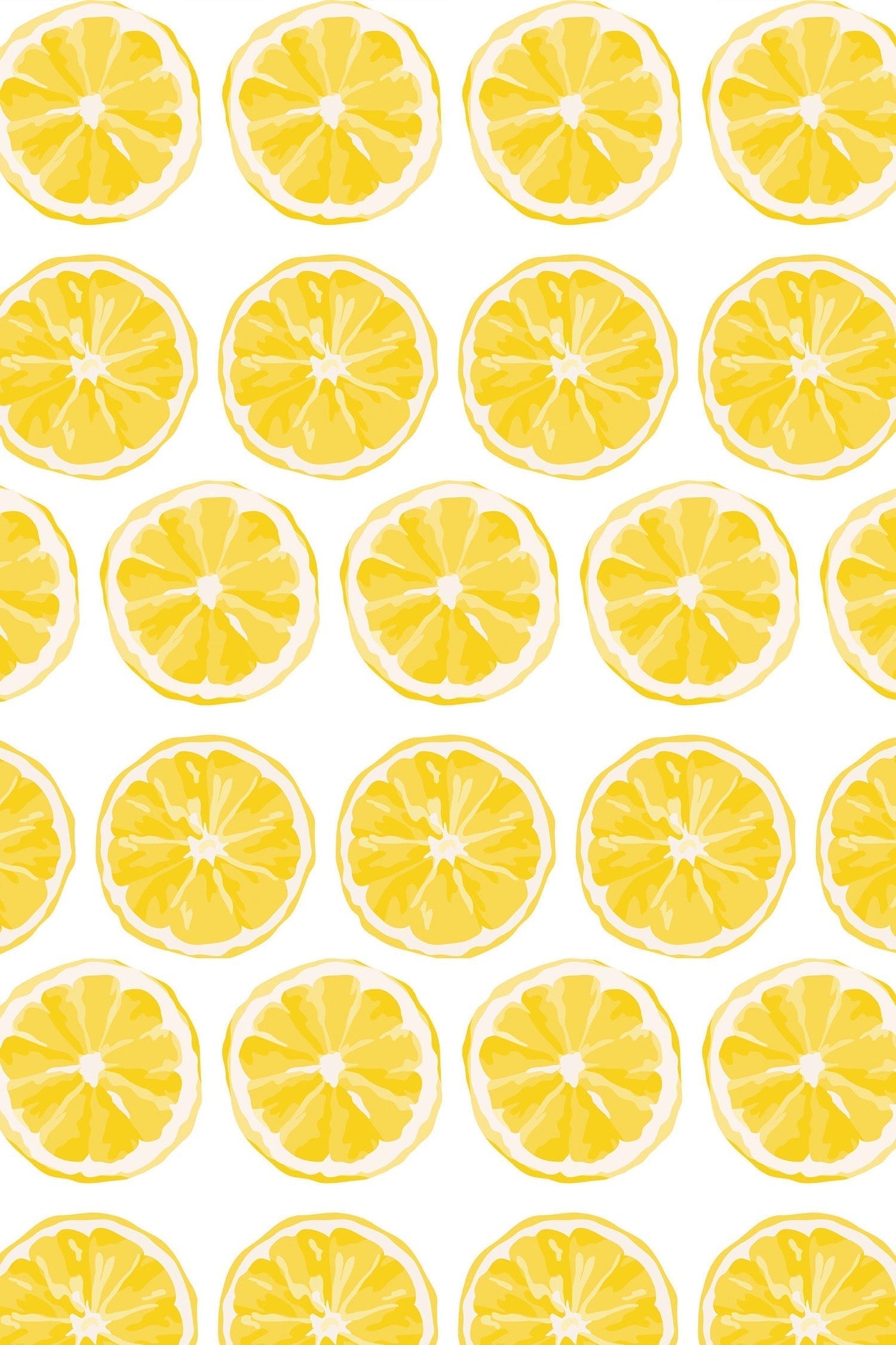 Citrus Sunrise Traditional Wallpaper Wallpaper Yellow / Large Sample Katie Kime