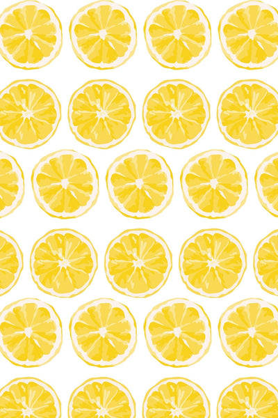 Citrus Sunrise Traditional Wallpaper Wallpaper Yellow / Single Roll Katie Kime