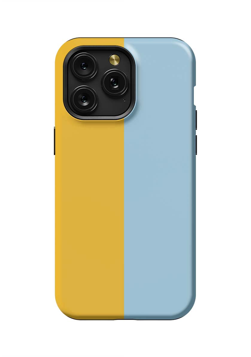 Color Block iPhone Case Phone Case Light Blue Yellow / iPhone 15 Pro Max / Tough Katie Kime