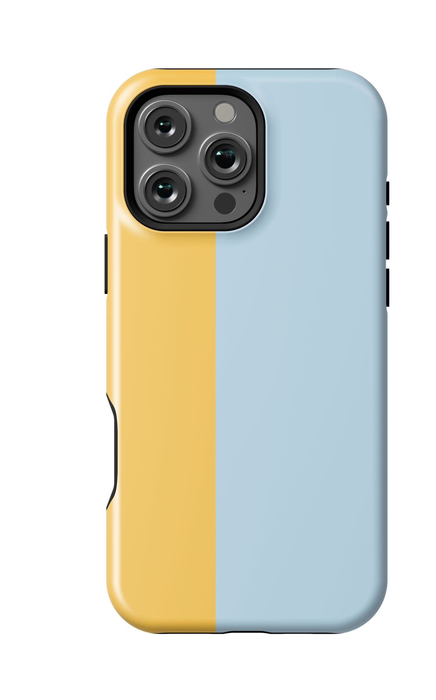 Color Block iPhone Case Phone Case Light Blue Yellow / iPhone 16 Pro Max / MagSafe Tough Katie Kime