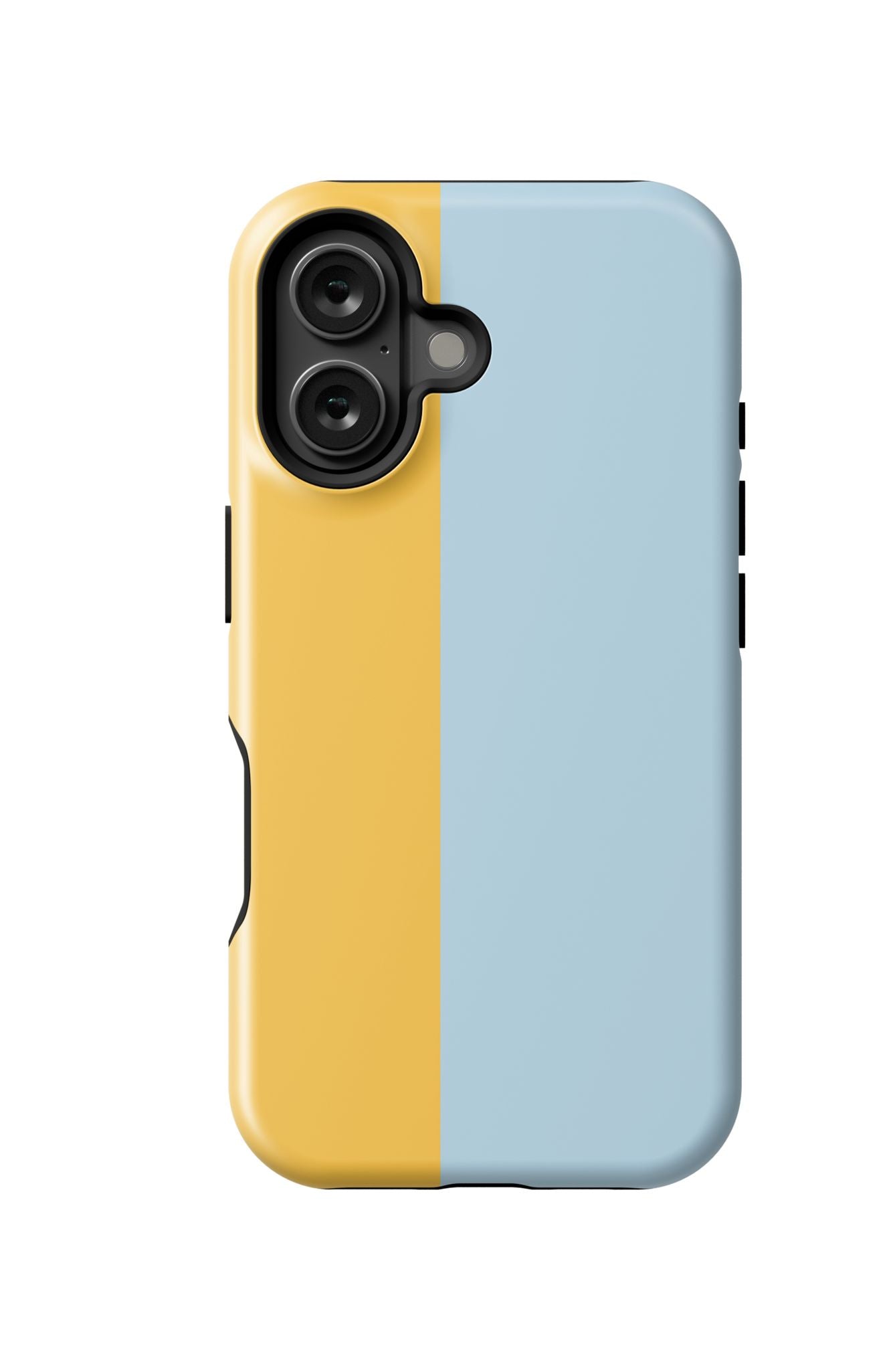 Color Block iPhone Case Phone Case Light Blue Yellow / iPhone 16 / Tough Katie Kime