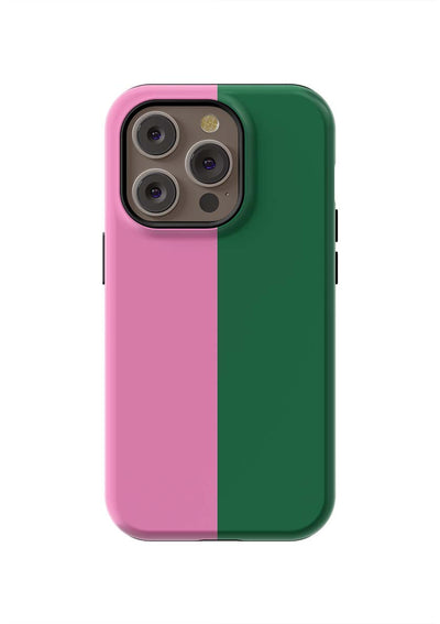 Color Block iPhone Case Phone Case Pink Hunter / iPhone 14 Pro / Tough Katie Kime