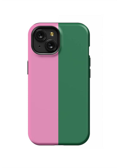 Color Block iPhone Case Phone Case Pink Hunter / iPhone 15 / Tough Katie Kime