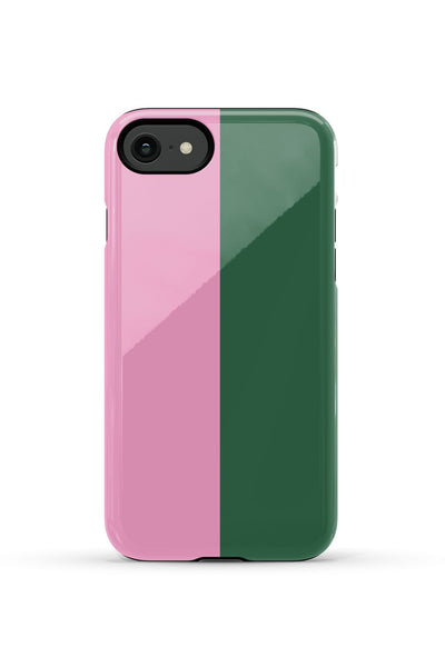 Color Block iPhone Case Phone Case Pink Hunter / iPhone SE (2022) / Tough Katie Kime