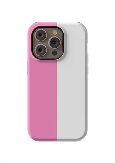 Color Block iPhone Case Phone Case Pink / iPhone 14 Pro / Tough Katie Kime