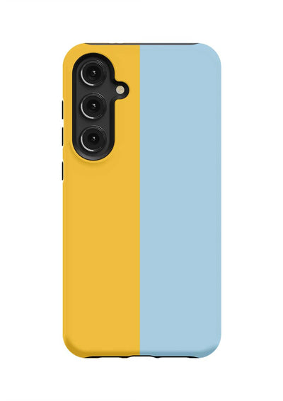 Color Block Samsung Phone Case Phone Case Light Blue Yellow / Galaxy S24 Plus / Tough Katie Kime