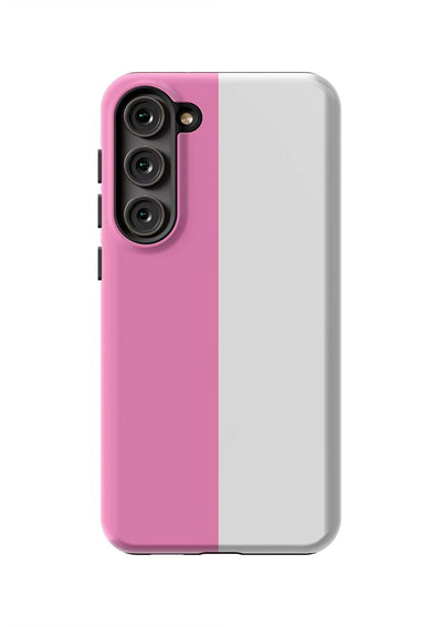 Color Block Samsung Phone Case Phone Case Pink / Galaxy S23 Plus / Tough Katie Kime