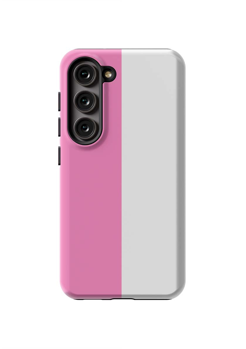 Color Block Samsung Phone Case Phone Case Pink / Galaxy S23 / Tough Katie Kime