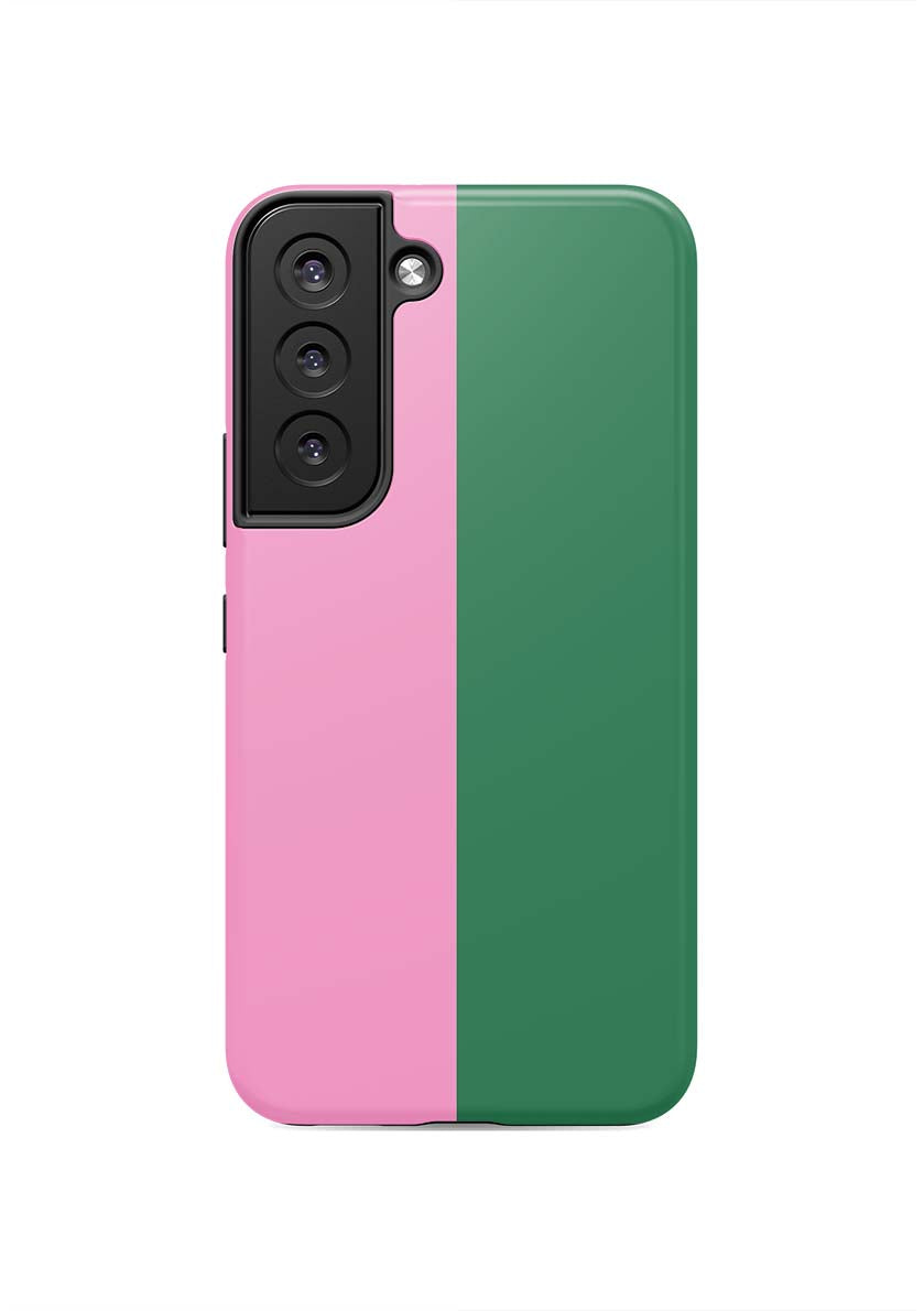 Color Block Samsung Phone Case Phone Case Pink Hunter / Galaxy S22 / Tough Katie Kime