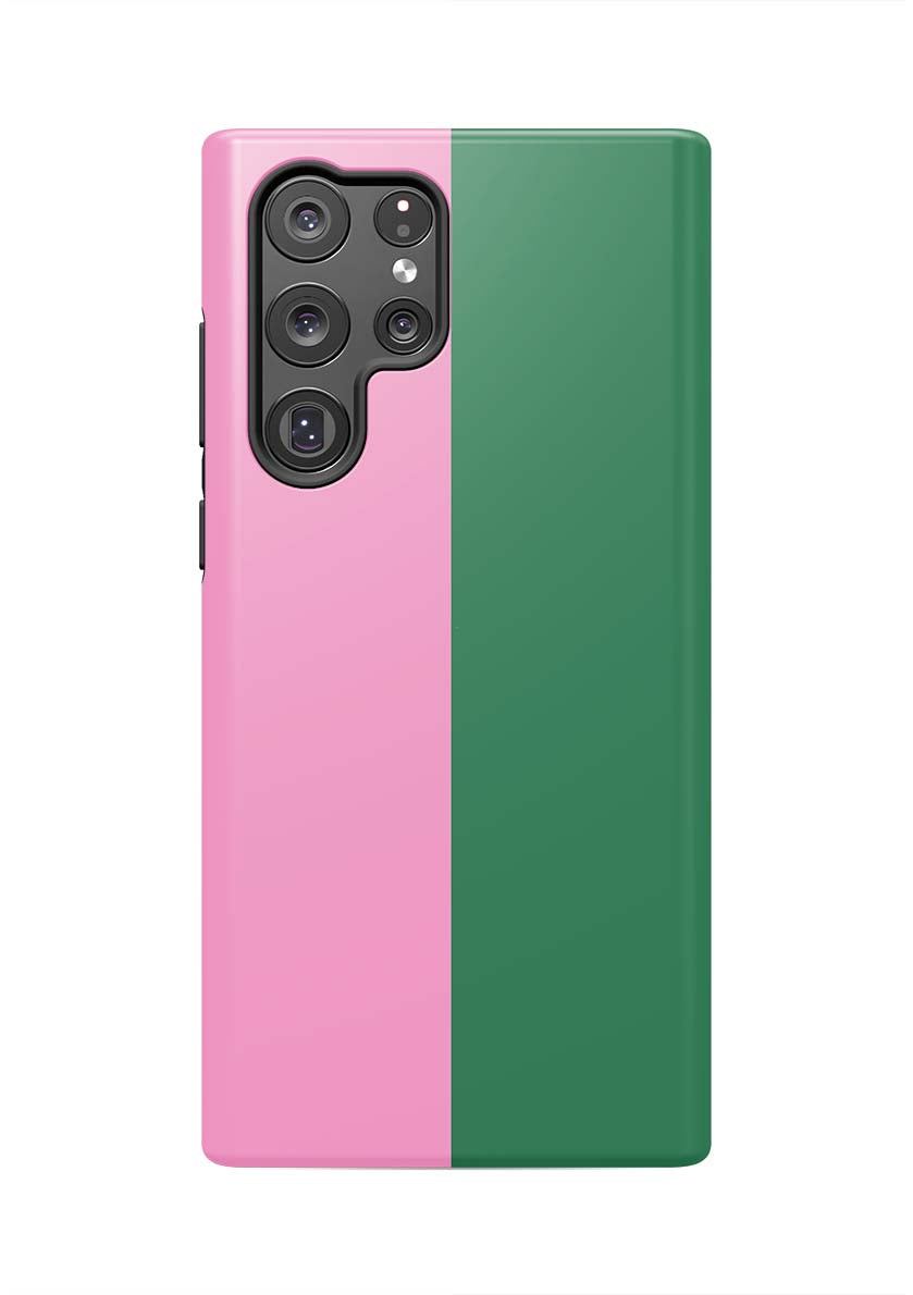 Color Block Samsung Phone Case Phone Case Pink Hunter / Galaxy S22 Ultra / Tough Katie Kime