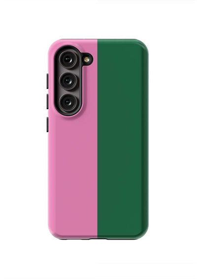 Color Block Samsung Phone Case Phone Case Pink Hunter / Galaxy S23 / Tough Katie Kime