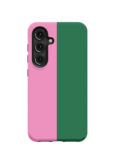 Color Block Samsung Phone Case Phone Case Pink Hunter / Galaxy S24 / Tough Katie Kime