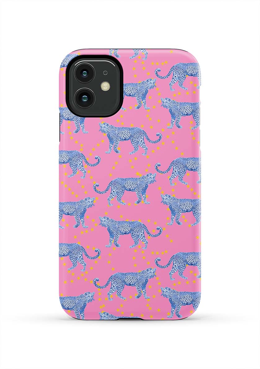 Cosmic Cheetah iPhone Case Phone Case Pink / iPhone 11 / Tough Katie Kime