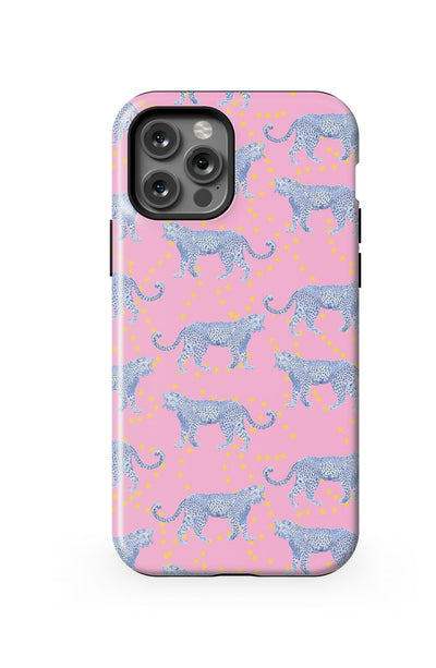 Cosmic Cheetah iPhone Case Phone Case Pink / iPhone 12 Pro / MagSafe Tough Katie Kime