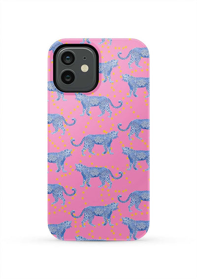 Cosmic Cheetah iPhone Case Phone Case Pink / iPhone 12 / Tough Katie Kime