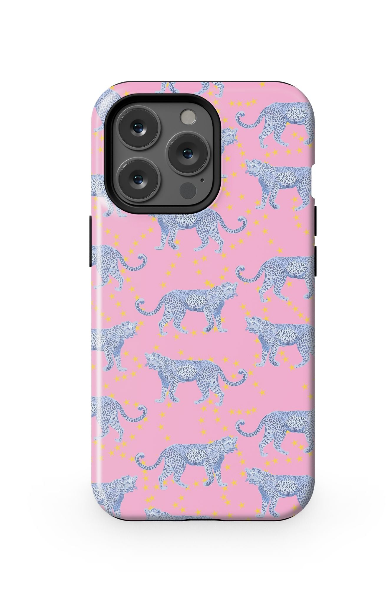 Cosmic Cheetah iPhone Case Phone Case Pink / iPhone 13 Pro / MagSafe Tough Katie Kime