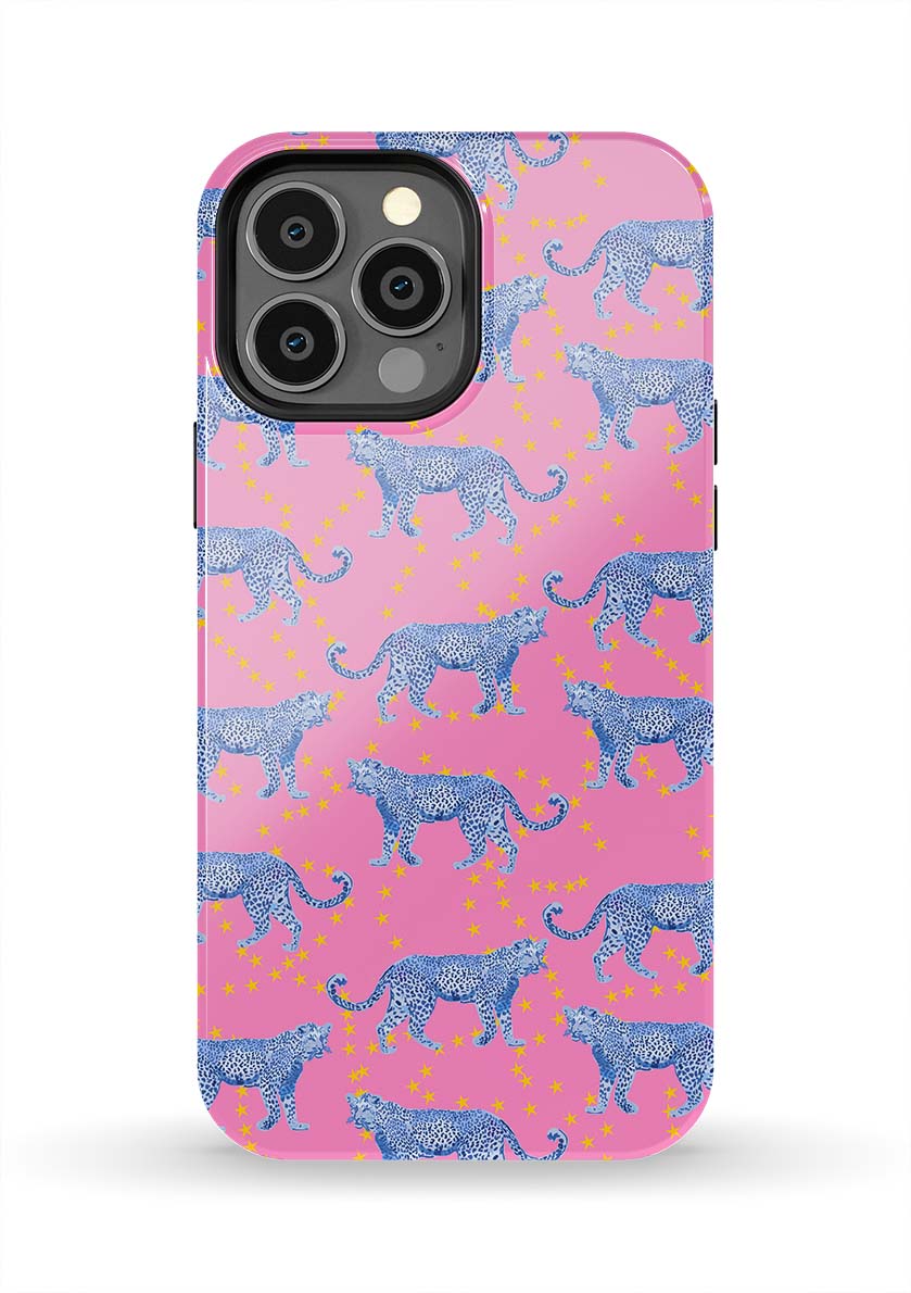 Cosmic Cheetah iPhone Case Phone Case Pink / iPhone 13 Pro Max / Tough Katie Kime