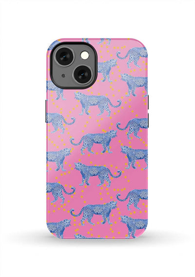 Cosmic Cheetah iPhone Case Phone Case Pink / iPhone 13 / Tough Katie Kime