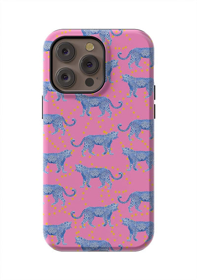 Cosmic Cheetah iPhone Case Phone Case Pink / iPhone 14 Pro Max / Tough Katie Kime