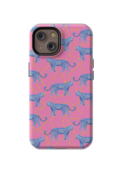 Cosmic Cheetah iPhone Case Phone Case Pink / iPhone 14 / Tough Katie Kime