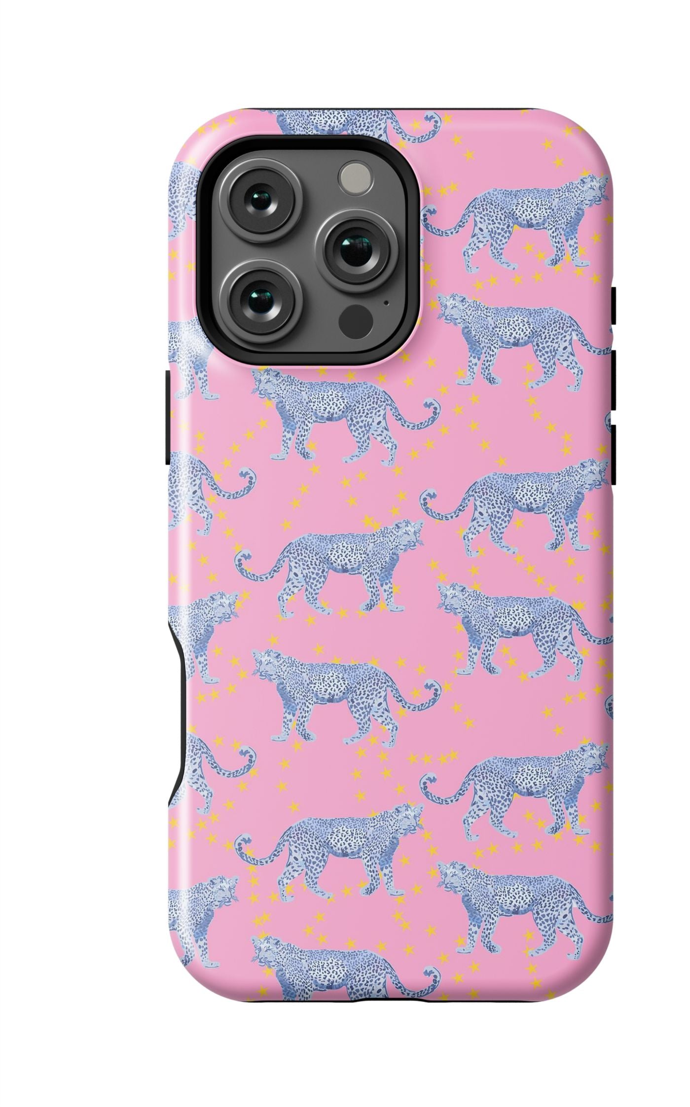 Cosmic Cheetah iPhone Case Phone Case Pink / iPhone 16 Pro Max / MagSafe Tough Katie Kime