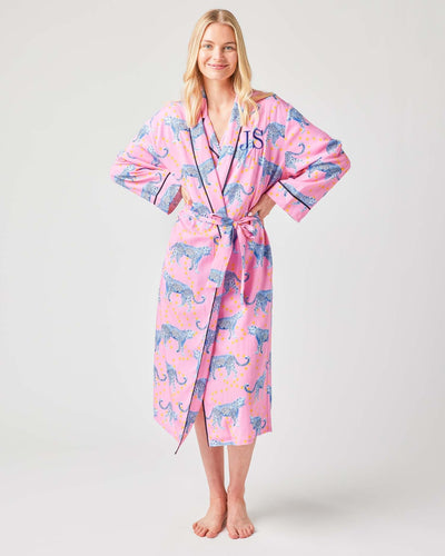 Robe Pink / S/M Cosmic Cheetah Robe Katie Kime