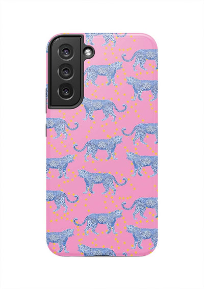 Cosmic Cheetah Samsung Phone Case Phone Case Pink / Galaxy S22 Plus / Tough Katie Kime